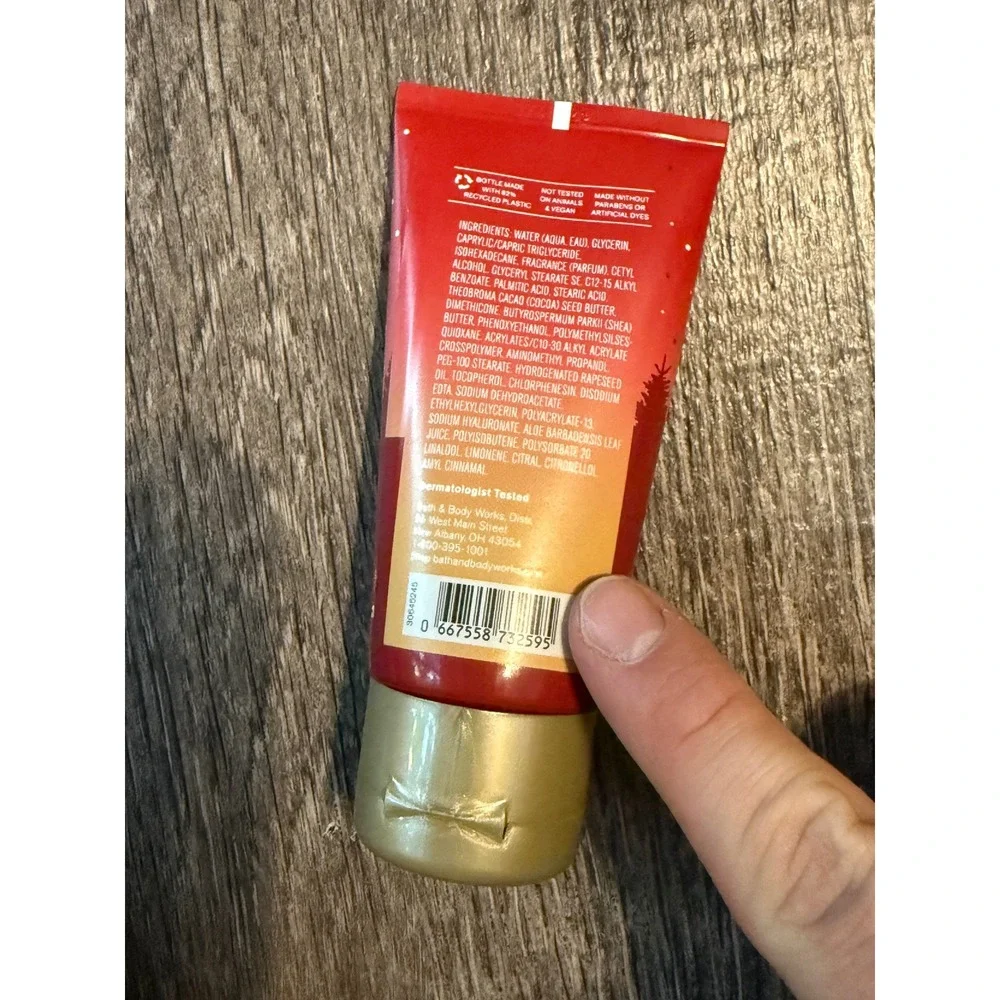 Bath & Body Works Bright Christmas Morning Body Cream Travel  2.5 oz Shea